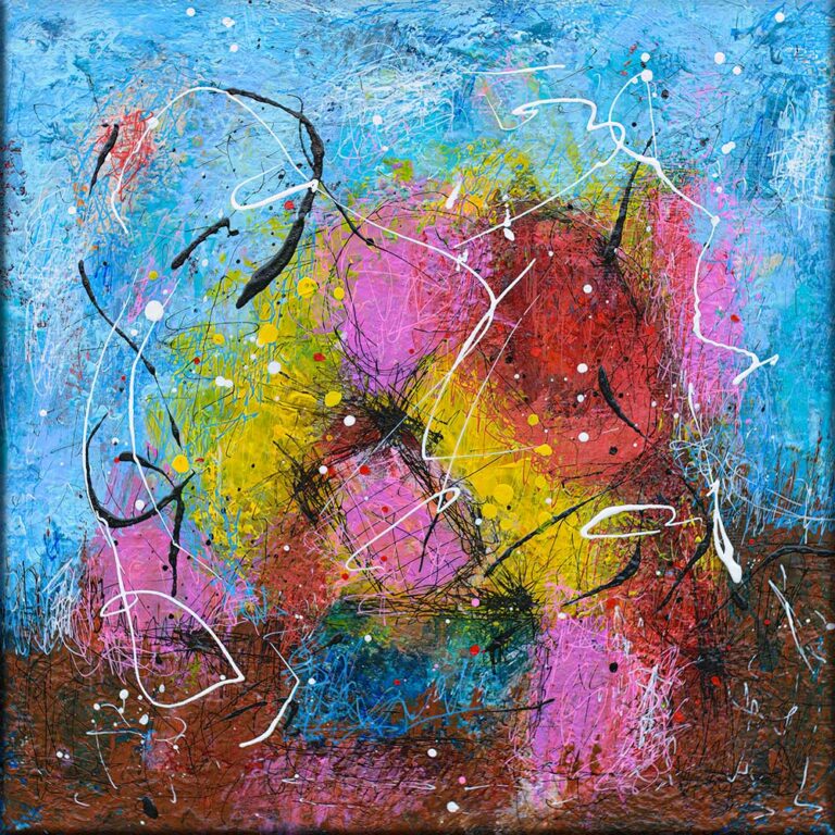 Lille moderne maleri Drøm I 30x30 cm