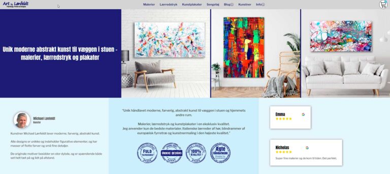 Webshop Art by Lønfeldt artbylonfeldt.dk