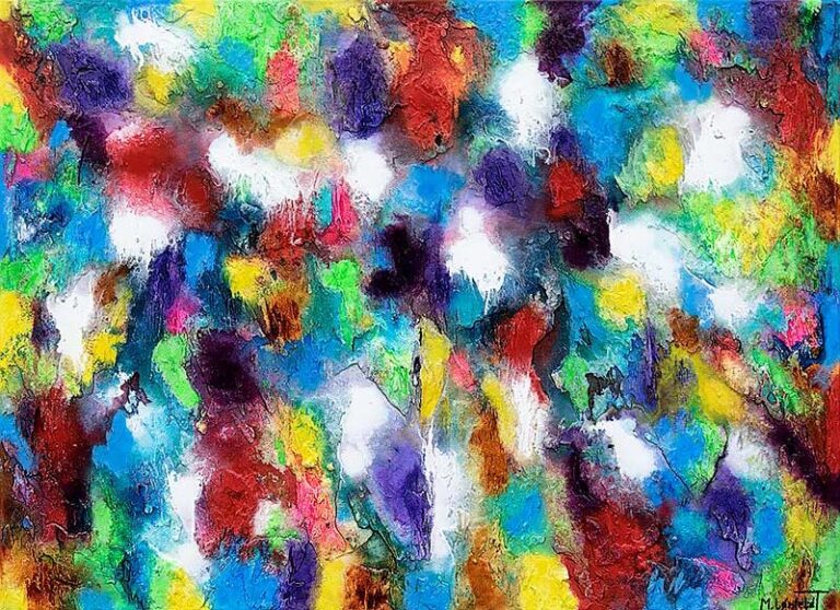 Alteration III – farverigt akrylmaleri