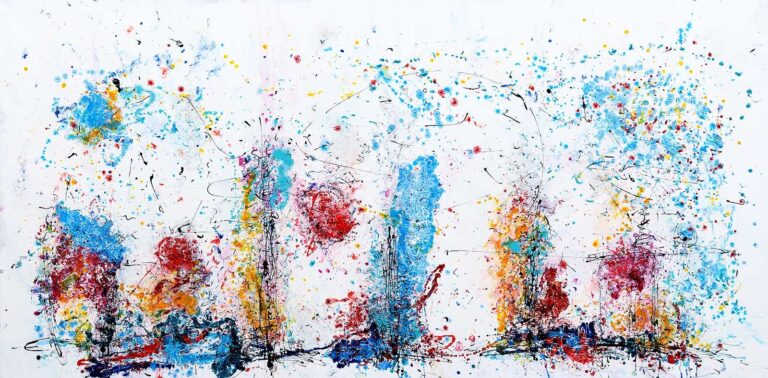 Eruption I – moderne stort maleri