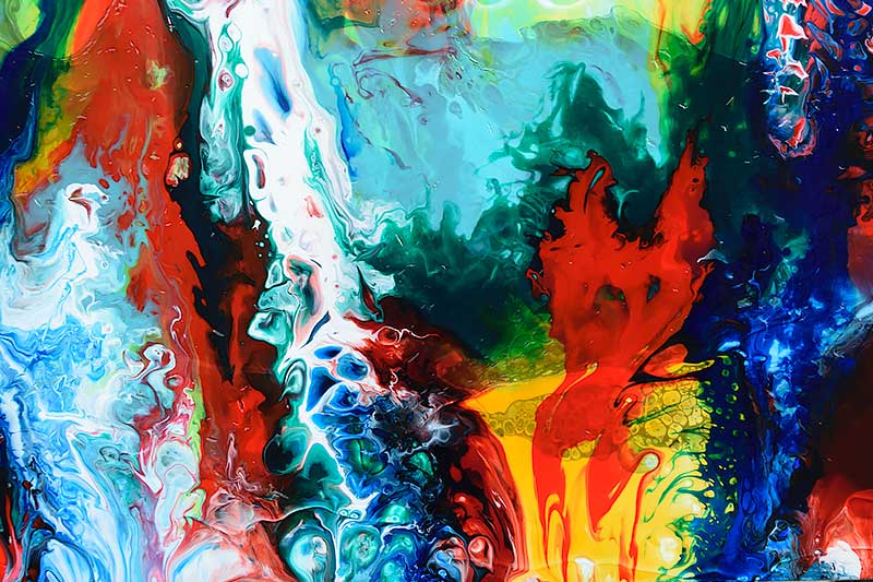 detaljer af flot maleri Brilliance II 40x120 cm