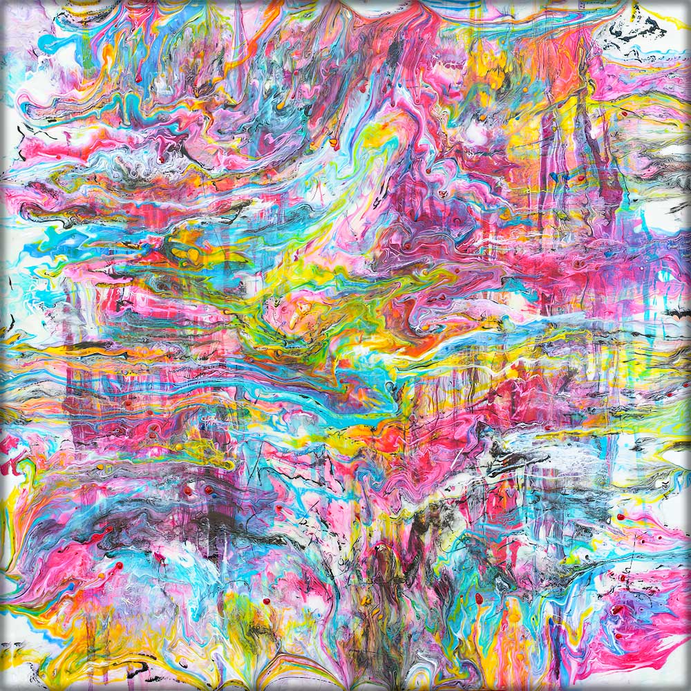 Abstrakt canvas billede Shades III