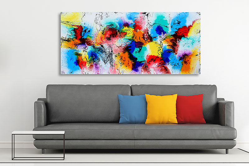Stort kunst billede til boligen Elevation III