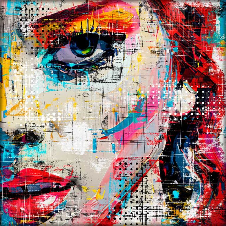Canvas billede popkunst Woman IV