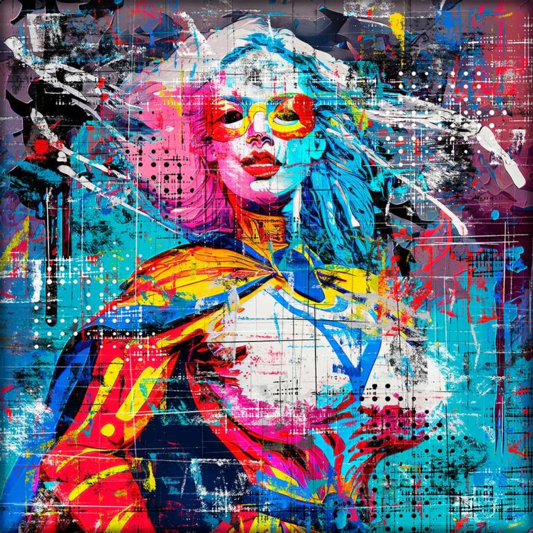 Lærredstryk pop art hero III