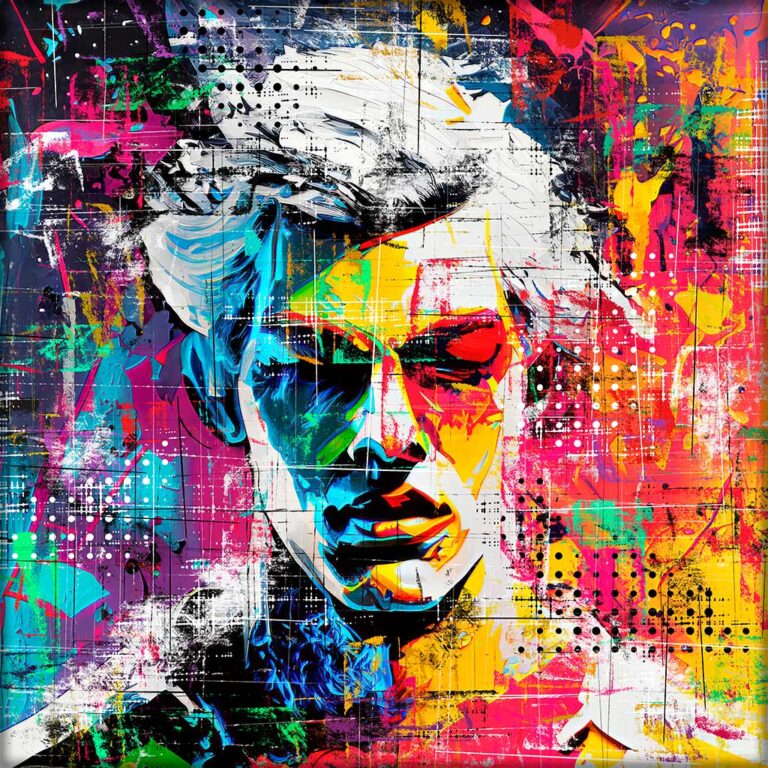Popkunst billede på canvas Hero I