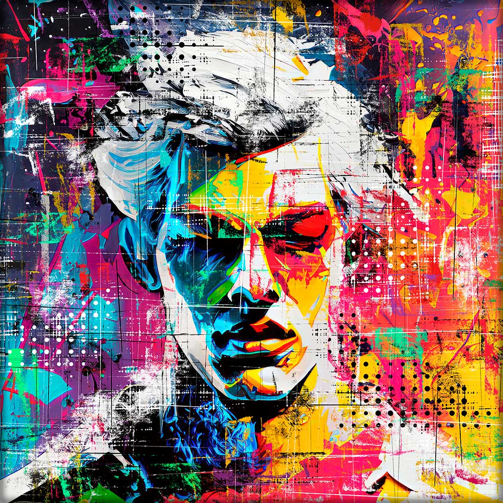 Popkunst billede på canvas Hero I