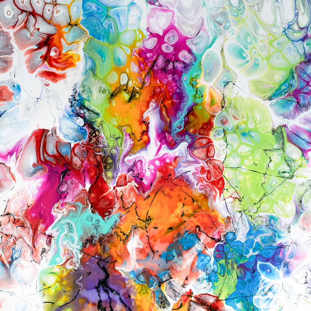 Abstrakt plakat kunst Fusion II