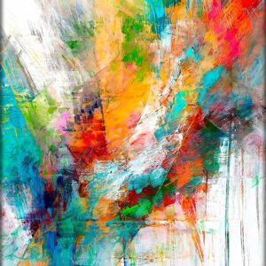 Abstrakt kunst canvas billede Glitch I