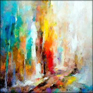 Abstrakt kunst lærredstryk Wilds II