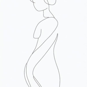 Abstrakt minimalisme plakat Silhouettes I