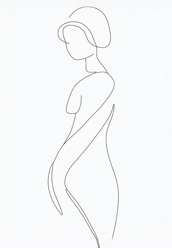 Abstrakt minimalisme plakat Silhouettes I
