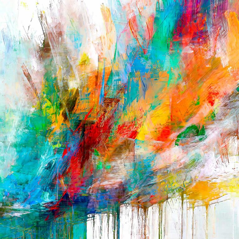 Kunstplakat abstrakt Glitch II