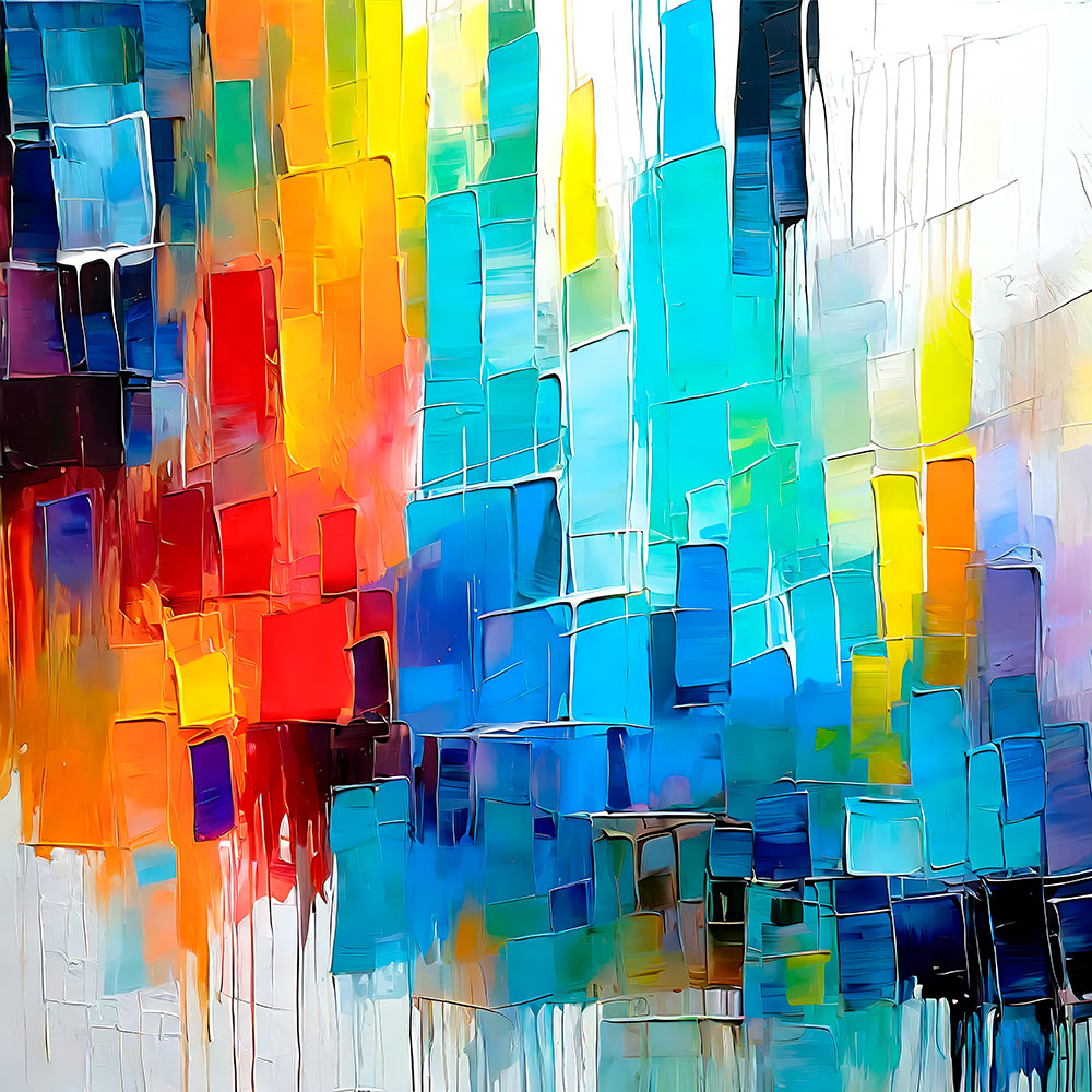 Moderne kunstplakat Tiles II