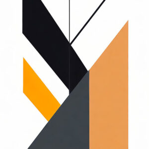 Abstrakt kunstplakat bauhaus Basic I