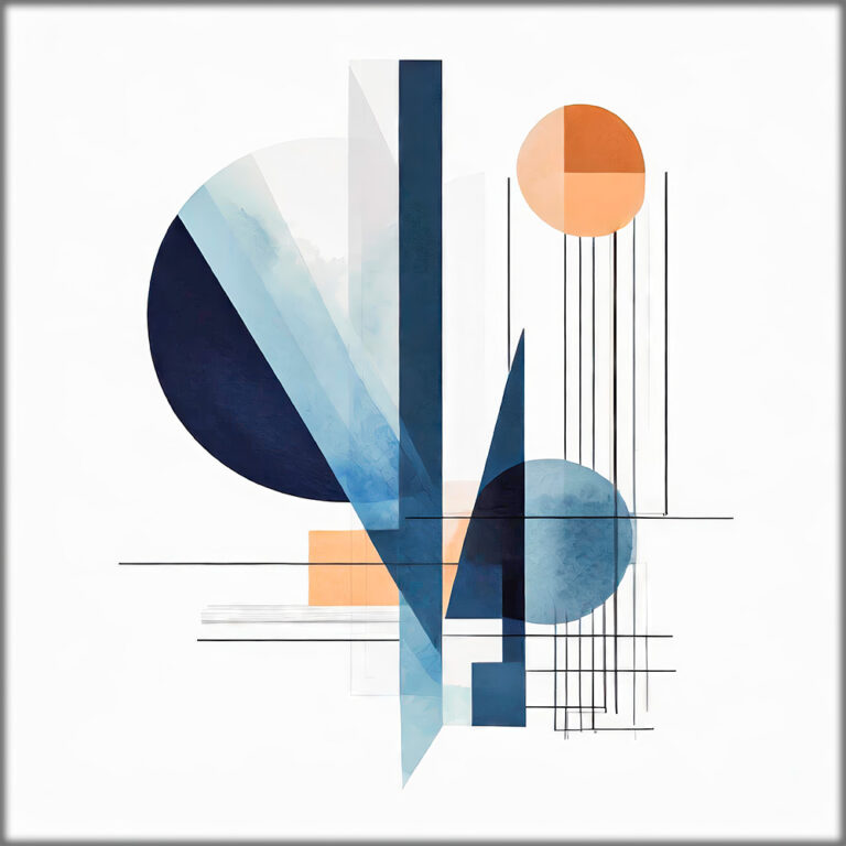 Bauhaus billede på canvas Relieve II