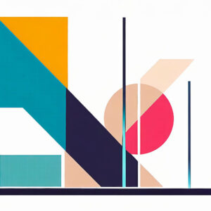 Bauhaus plakat abstrakt Apart III