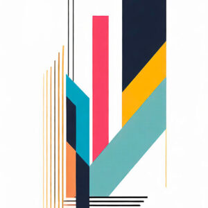 Bauhaus plakat med farver Apart I