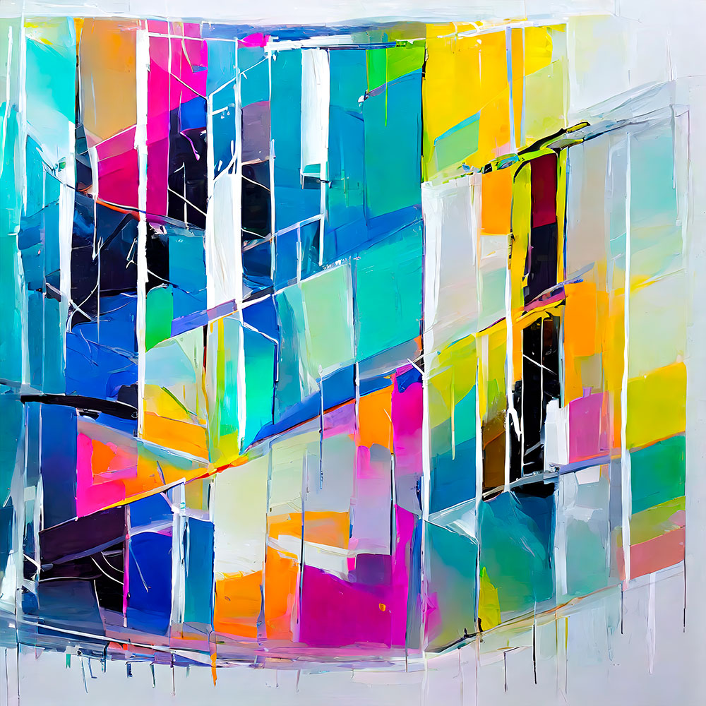 Ekspressionistisk kunstplakat Brights II
