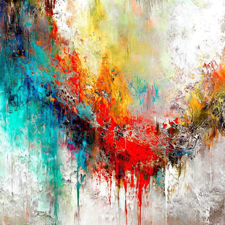 Kunstplakat abstrakt Allude II