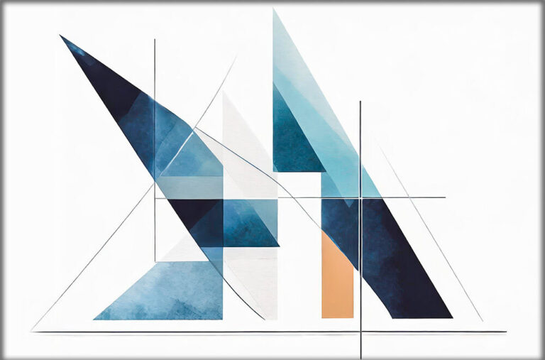 Lærredstryk abstrakt bauhaus Relieve III