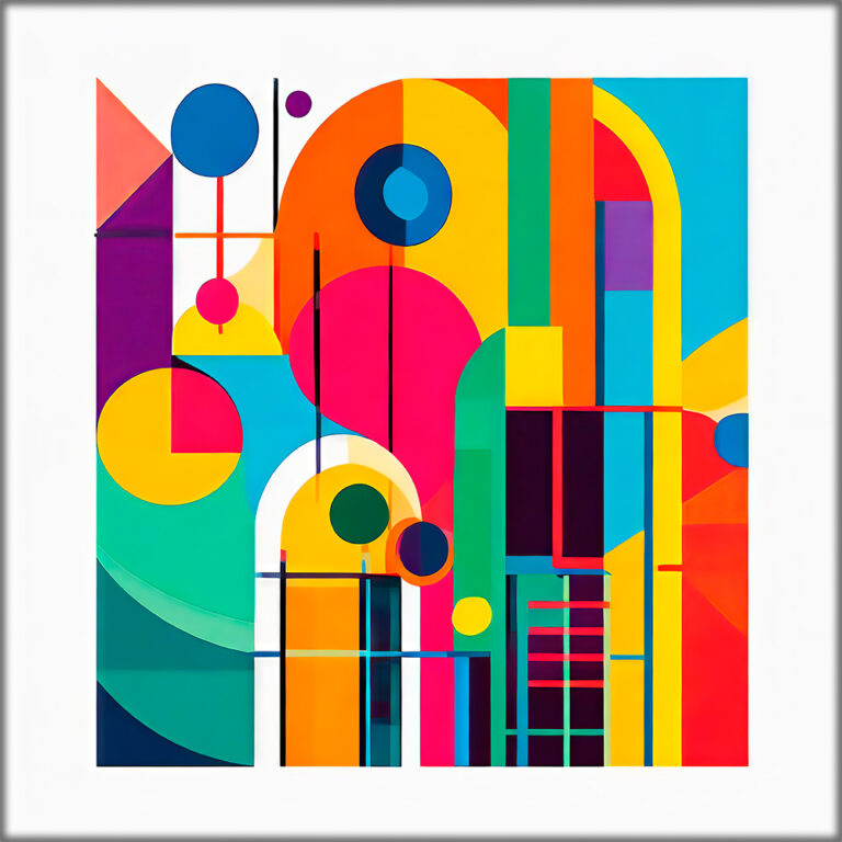 Lærredstryk bauhaus kunst Mosaic II