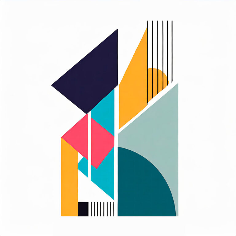 Moderne kunstplakat bauhaus Apart II
