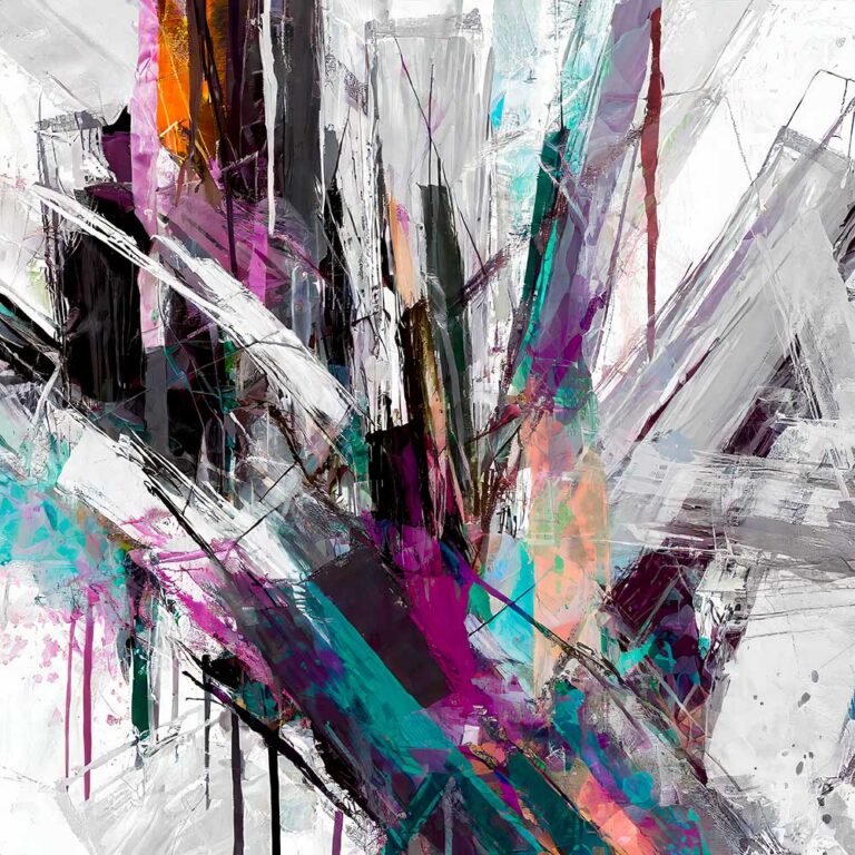 Plakat abstrakt kunst Evolve II