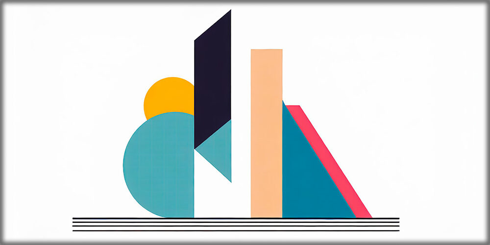 Stort canvas billede bauhaus Apart IV