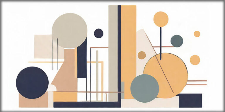 Stort lærredsbillede bauhaus Blueprint IV