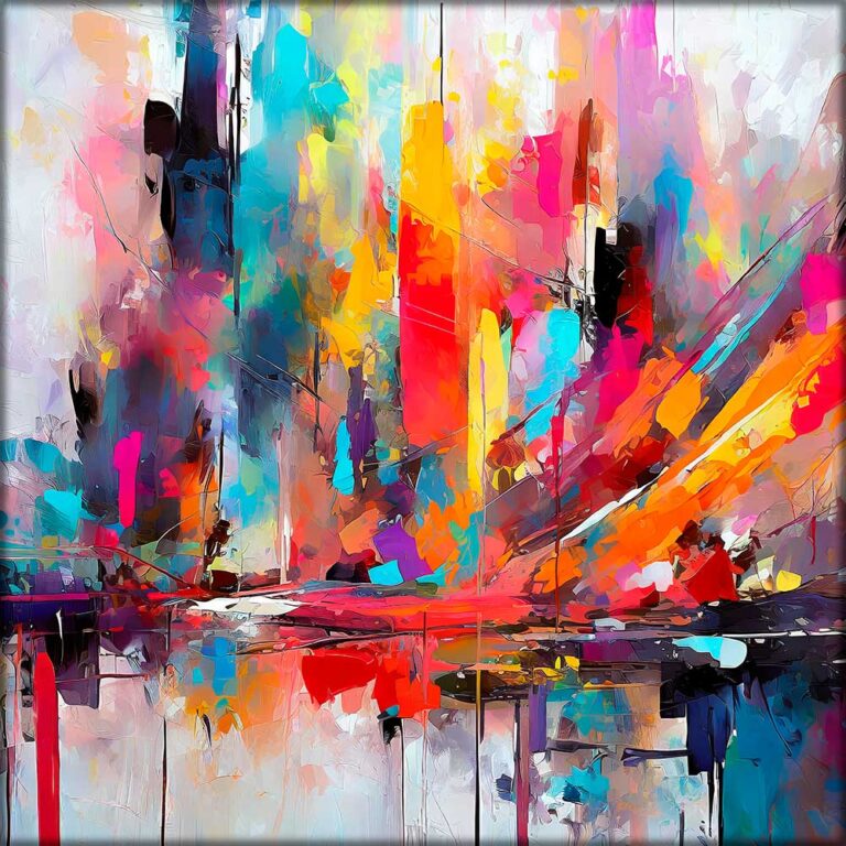 Canvas billede farverigt Intense II