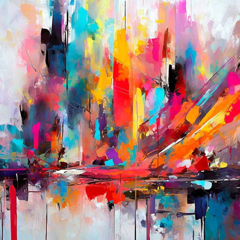 Flot kunstplakat Intense II
