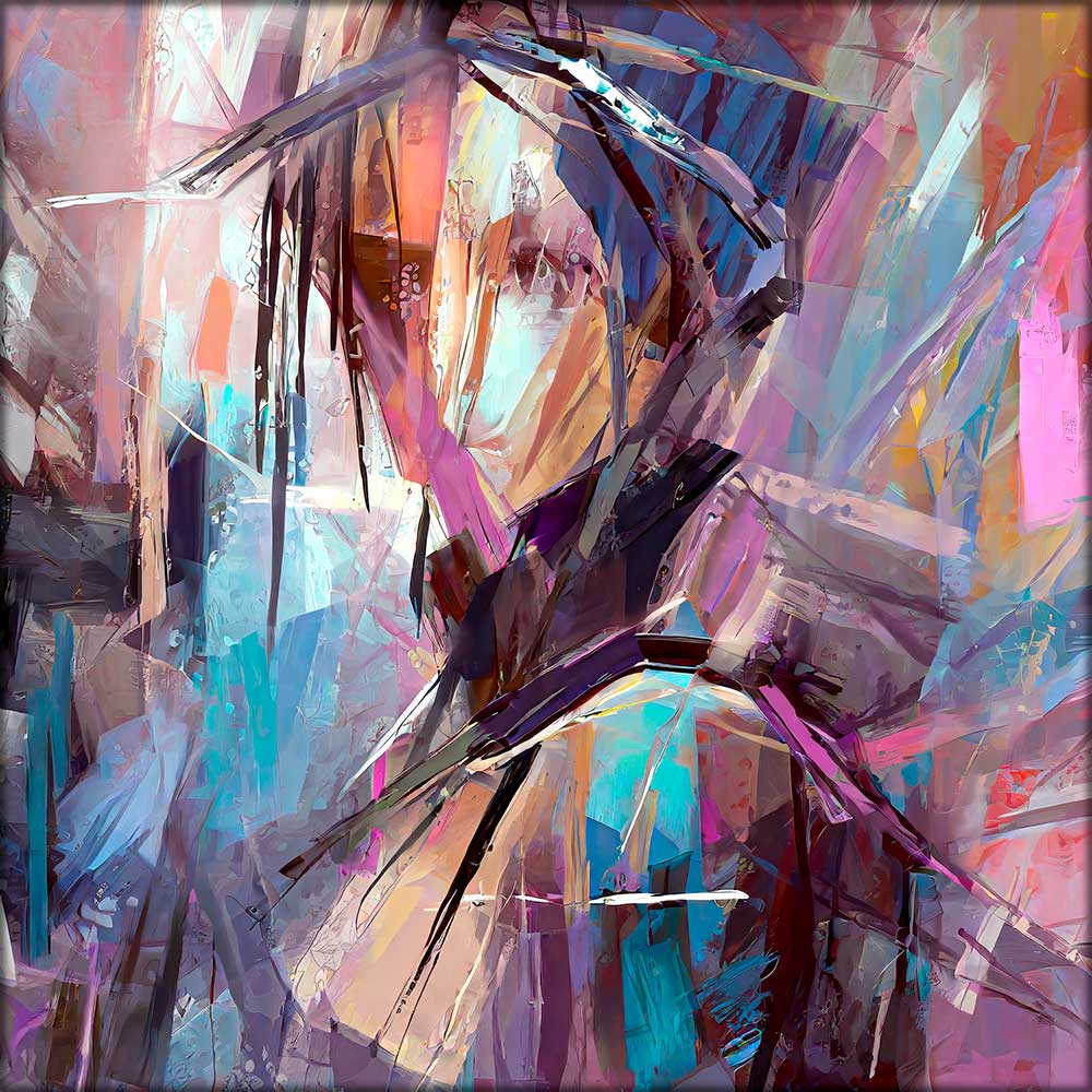 Abstrakt billede på canvas Styles II