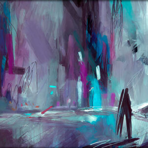 Billede kunst moderne Wasteland I