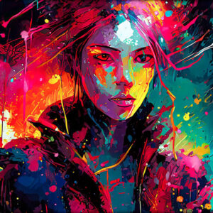Canvas billede med farver Epic I