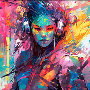 Cyberpunk kunst billede Energy I
