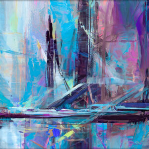 Moderne billede med kunst Blues I