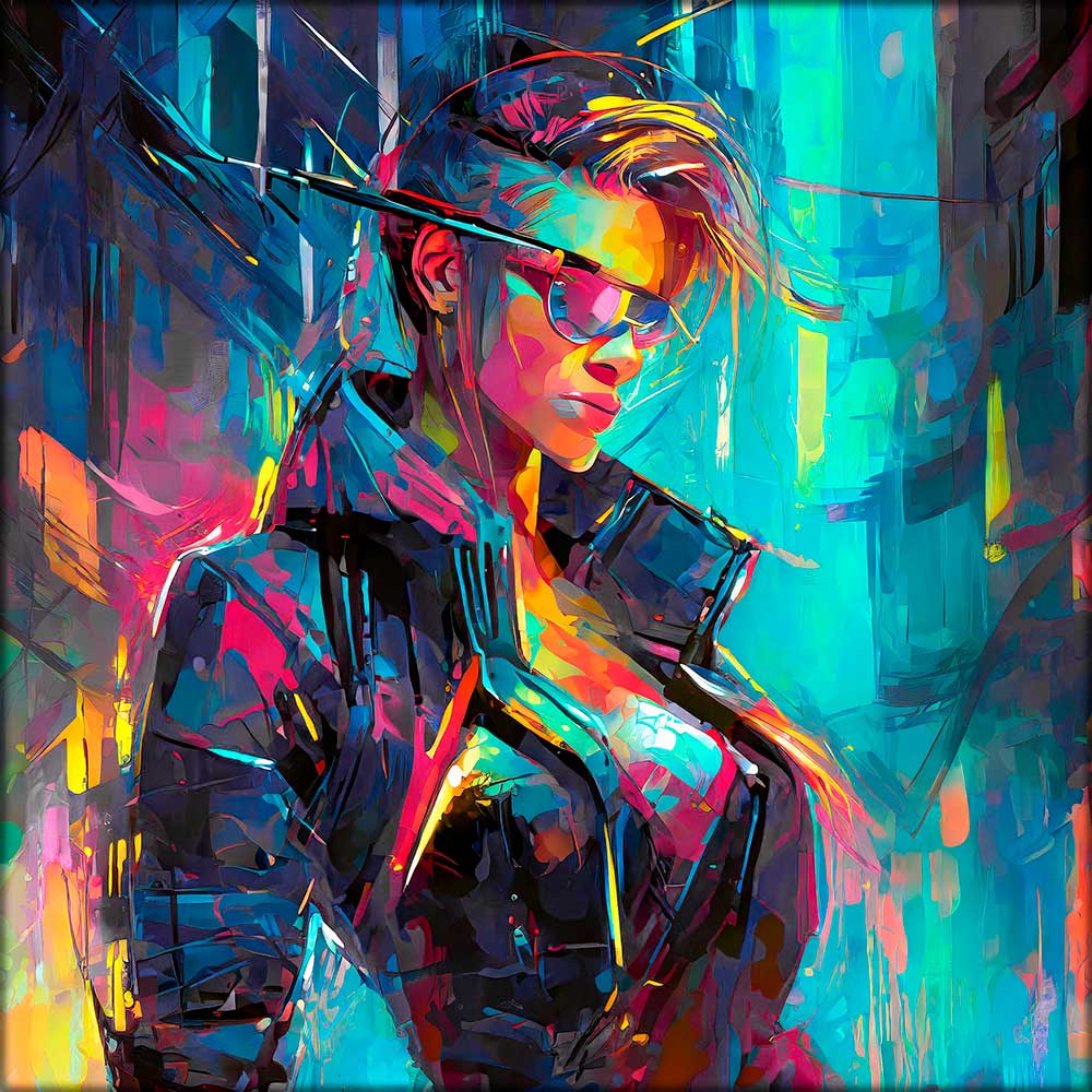 Abstrakt moderne lærredsbillede Spartan III