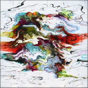 Akryl maleri abstrakt Alloy II