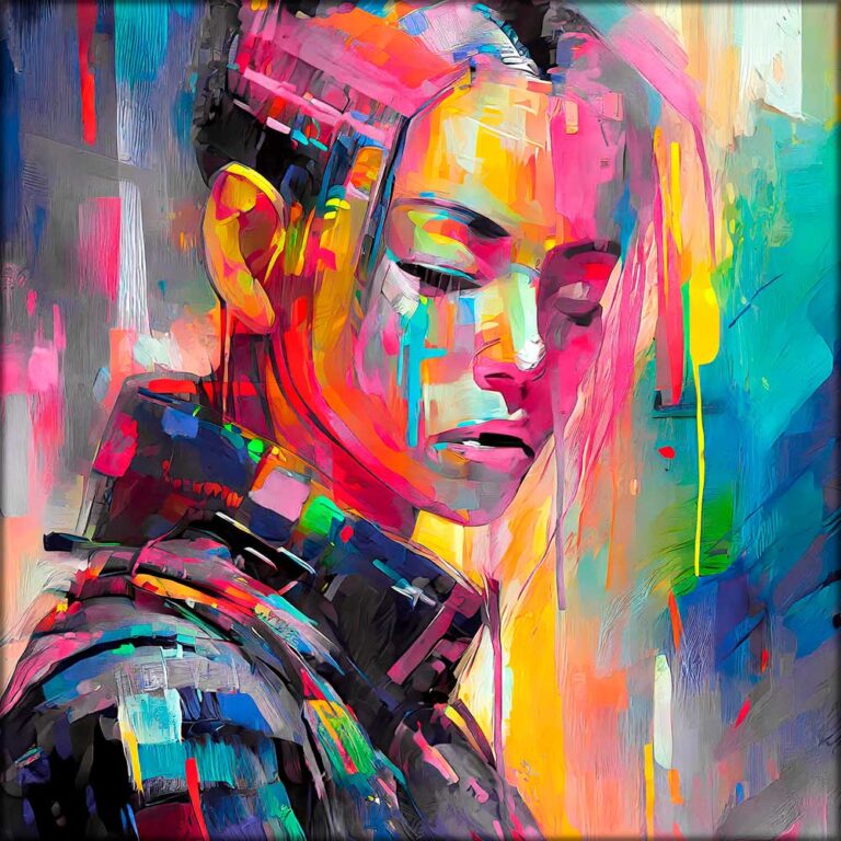 Farverigt kunstbillede Vivid II