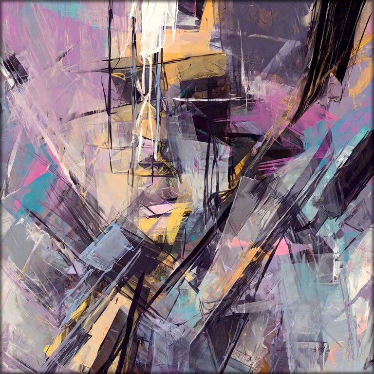 Kunst abstrakt lærredstryk Styles III