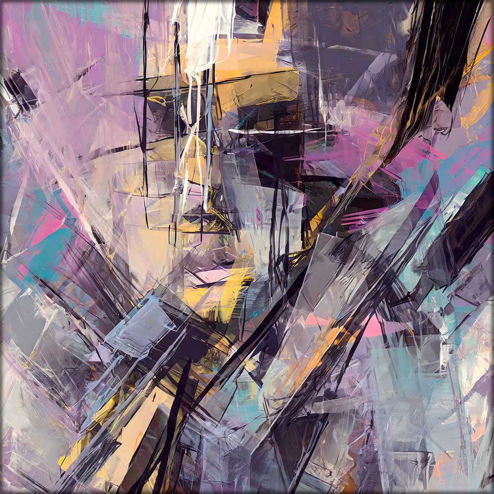 Kunst abstrakt lærredstryk Styles III