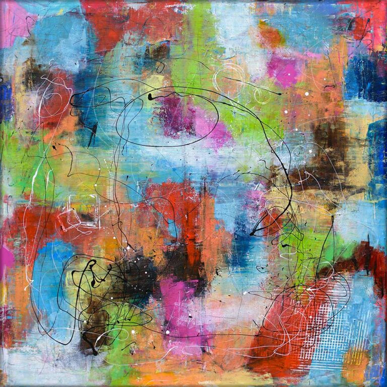 Flot abstrakt kunst maleri Feel I