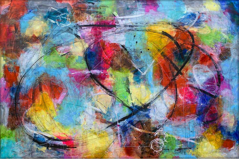 Jungle III – stort moderne maleri