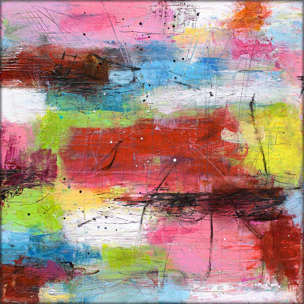 Eclectic I – abstrakt lille maleri
