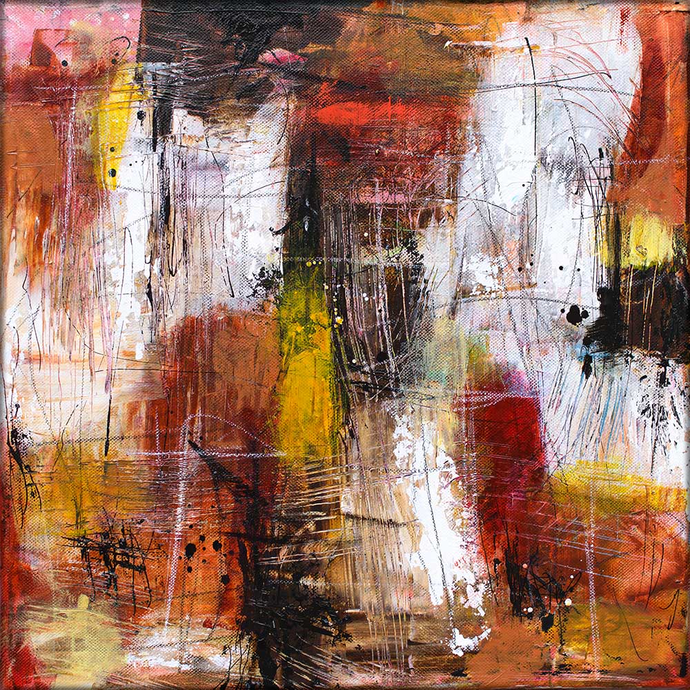 Adept II – abstrakt llille kunstmaleri