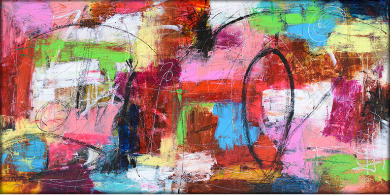 Passion II – farverigt kunst maleri