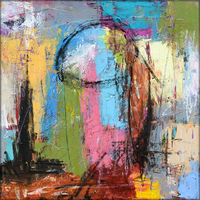 Elan III – abstrakt lille maleri