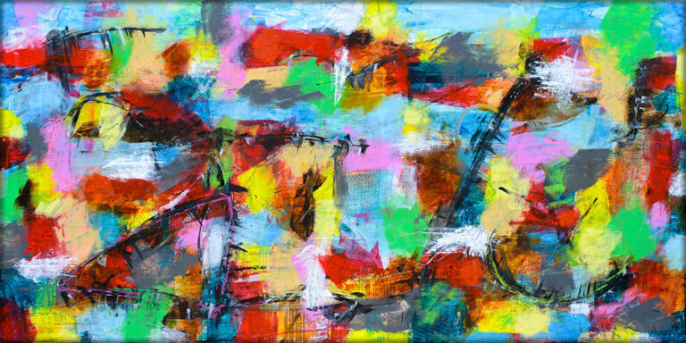 Cityscape I – unikt abstrakt maleri