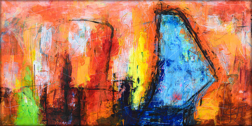 Alliance III – orange maleri